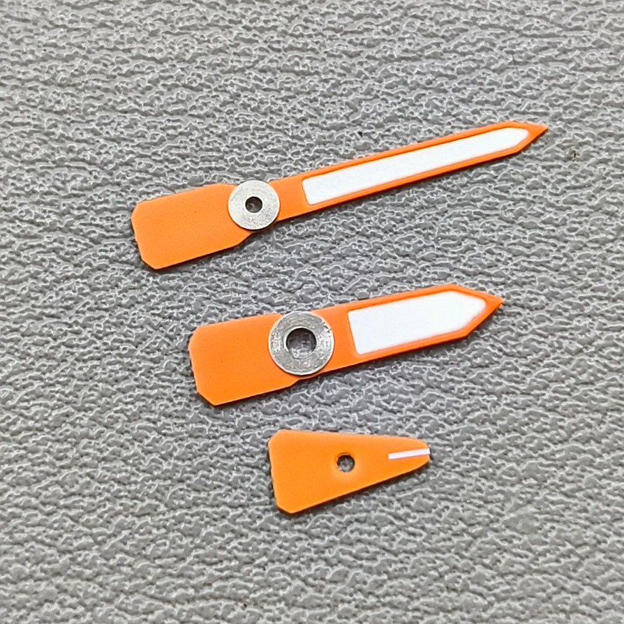 C3 Luminous Enamel Orange Painted Watch Hands for Casioak GA2100 GAB2110 Watch