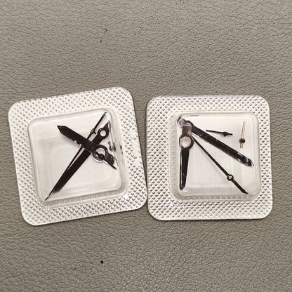 6 Pins Silver Trim Black Painted Watch Hands Fit for ETA/Dandong 7750 M005.0/M005.1