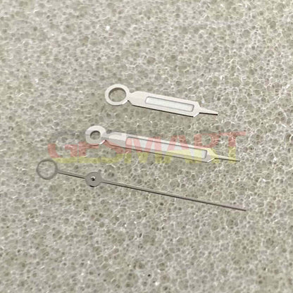 Green Luminous Silver Trim 3 Hands Watch Hands for NH35/NH36/4R/7S Movement