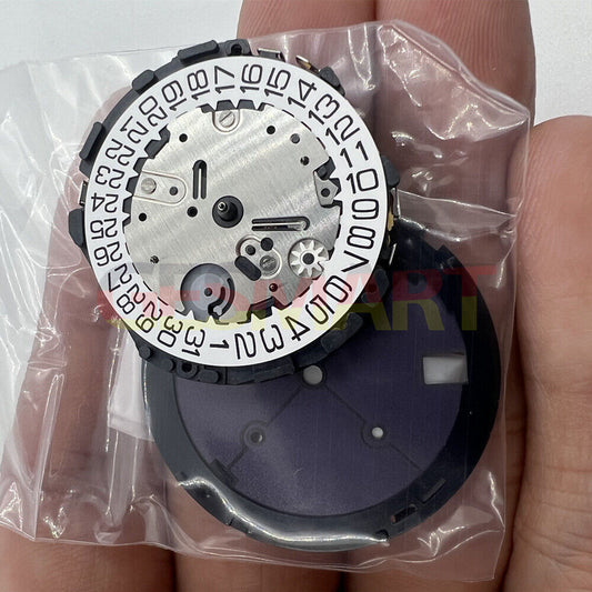 Hattori Epson TMI VR42 Quartz watch movement with solar power, precision made in Japan.