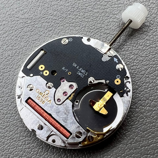 Swiss ETA255.112 quartz movement watch part with single calendar, precision timekeeping by ETA.