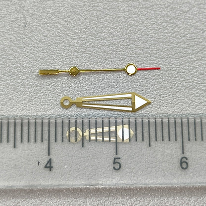 Modified GoldenTrim Watch Hands Green Luminous Fit Miyota 8205 8215 Movement