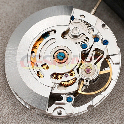 Silver HZ6600A watch accessory featuring hollow 3 hands and automatic mechanical movement by China Made, ideal for luxury timepieces.