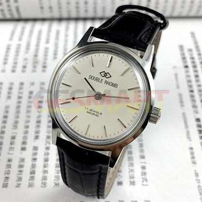 Beijing 36mm silver case manual mechanical watch with nail markers, ideal for classic watch accessory collection.