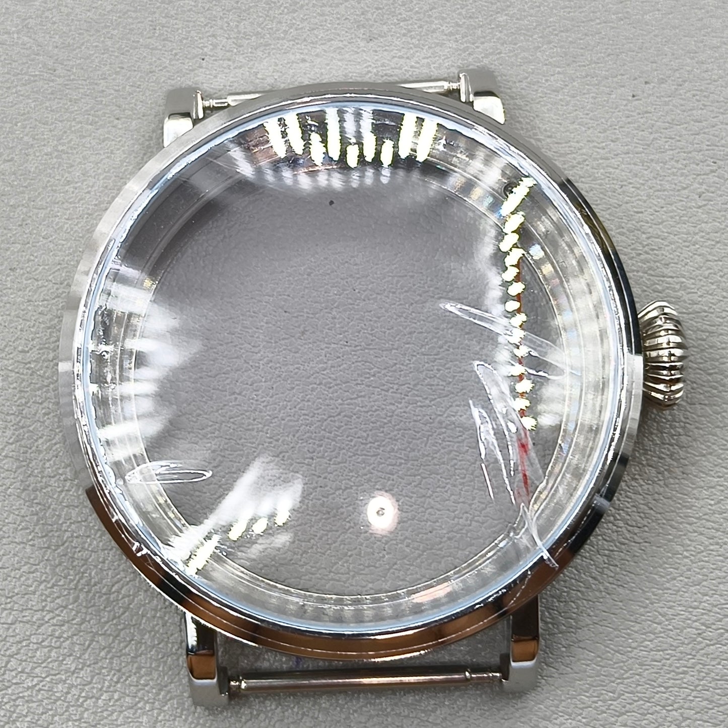 3 ATM 46mm 316L Stainless Steel Watch Case Fit ETA6497 6498 ST3600 3621