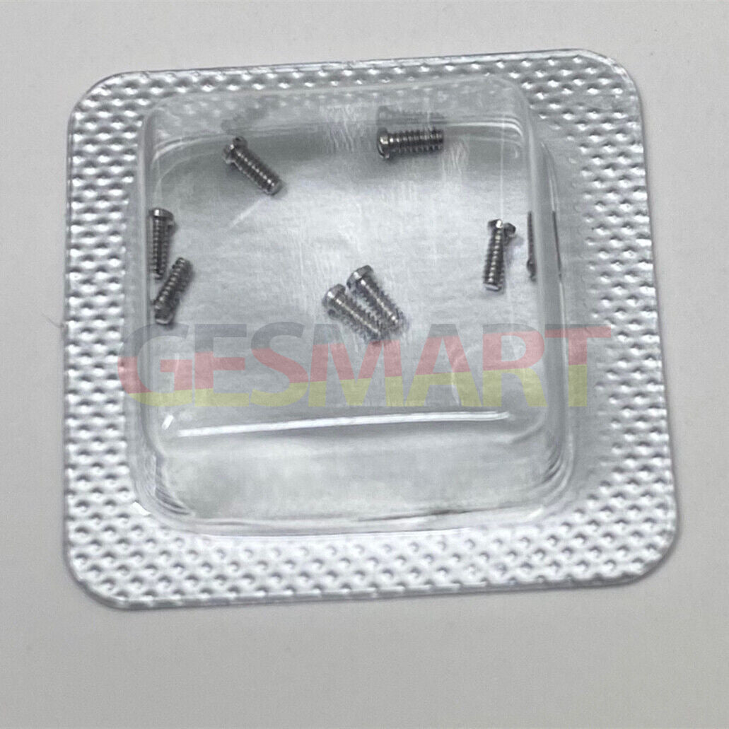 Set of Women?s 2.5x1mm slotted watch back cover screws by Cartier, durable and precise fit for watch repair.