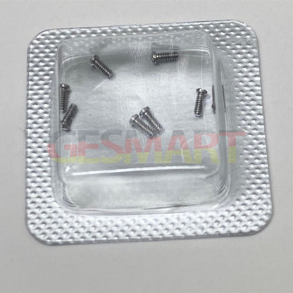 Set of Women?s 2.5x1mm slotted watch back cover screws by Cartier, durable and precise fit for watch repair.