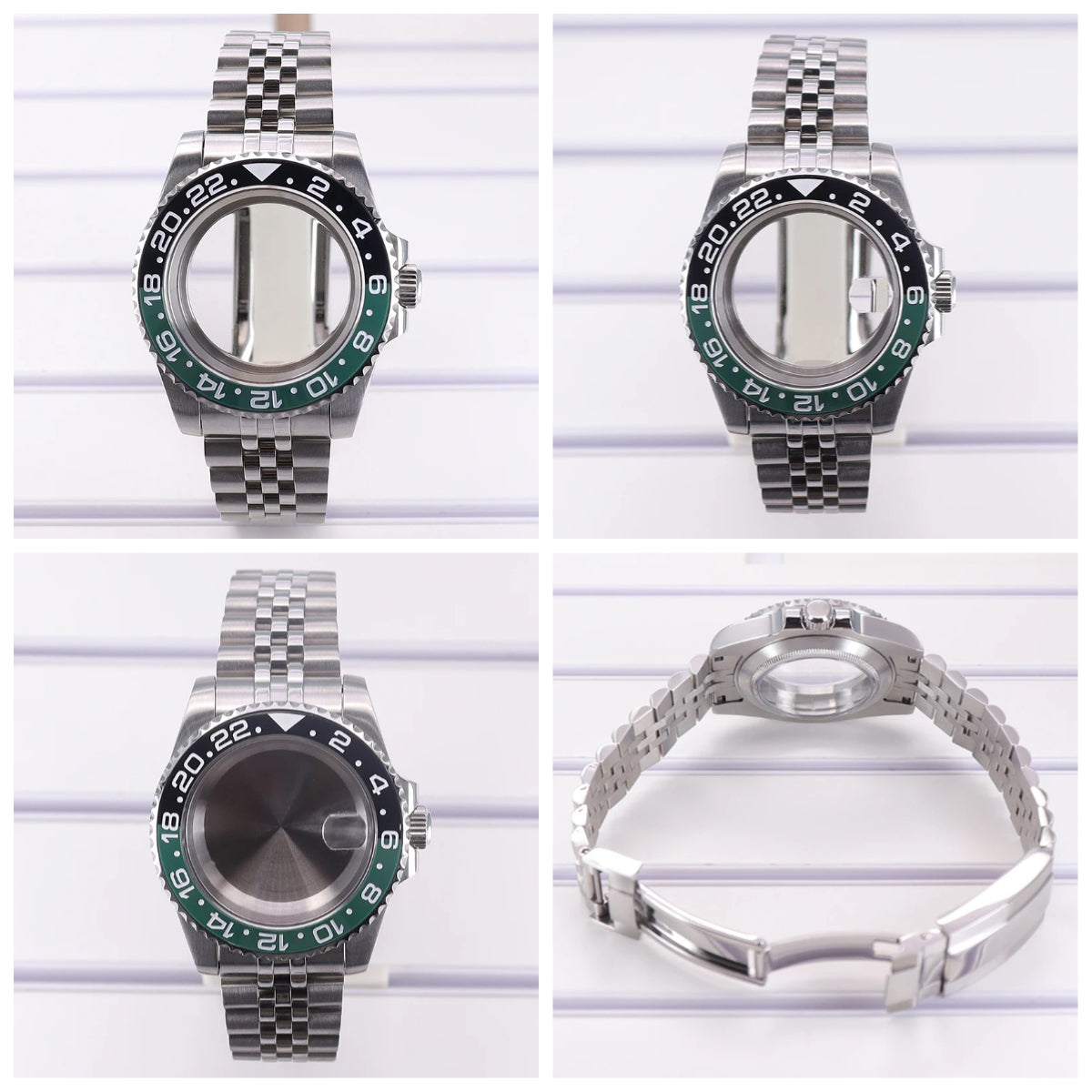 40mm Diving Watch Case GMT Bezel Sapphire For Nh35 Nh36/34/38 Eta2824 Miyota8215