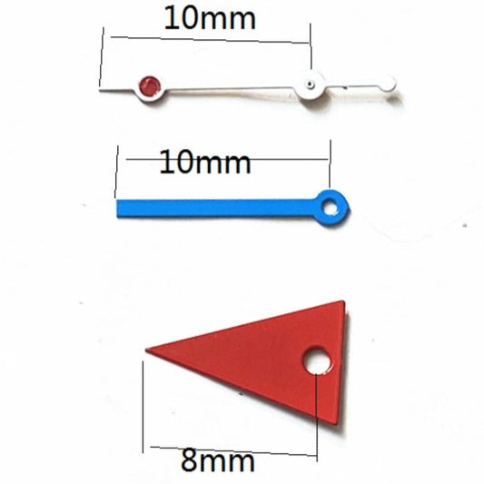 Aiguilles de montre tendance 10 x 10 x 8 mm pour mouvement à quartz Miyota 2035