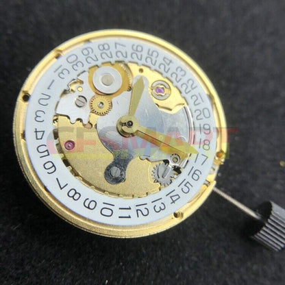 Golden 2824-2 automatic mechanical watch movement with single calendar, precision-crafted, China made by Caldenar.