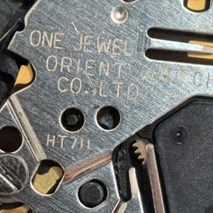 Japan Made Orient HT711 Quartz Movement 3 Hands Date At 6 Watch Part