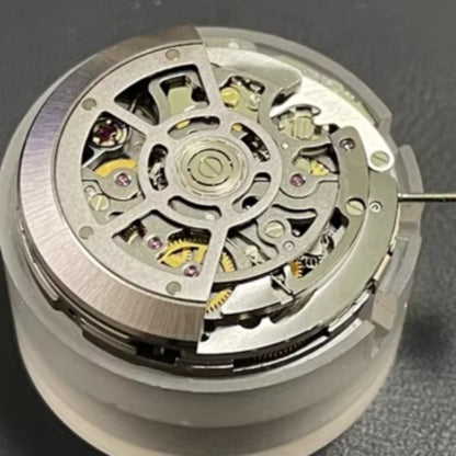 China Made Dandong 4130 Black Hollow Mechanical Movement Watch Repair Part