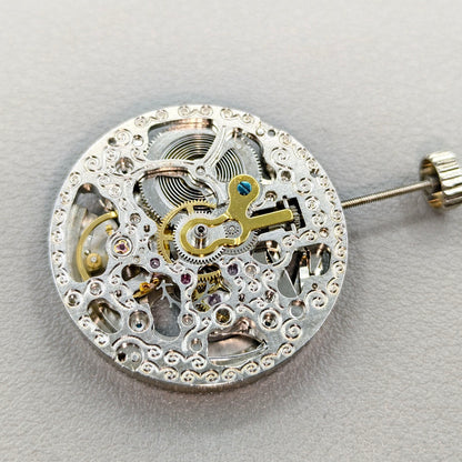 Hangzhou 2189 Automatic Mechanical Movement 3 Hands Hollow Silver