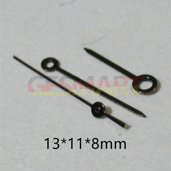 13mm Black Painted Needle Shape Watch Hands Set for Miyota 2035 2115 2105 2305