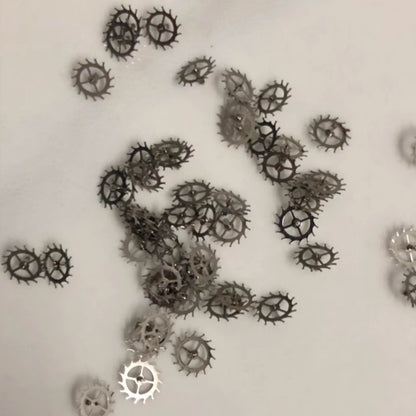 Set of 3 generic escape wheels for 7009 and 7009A watch movements, precise watch repair parts.