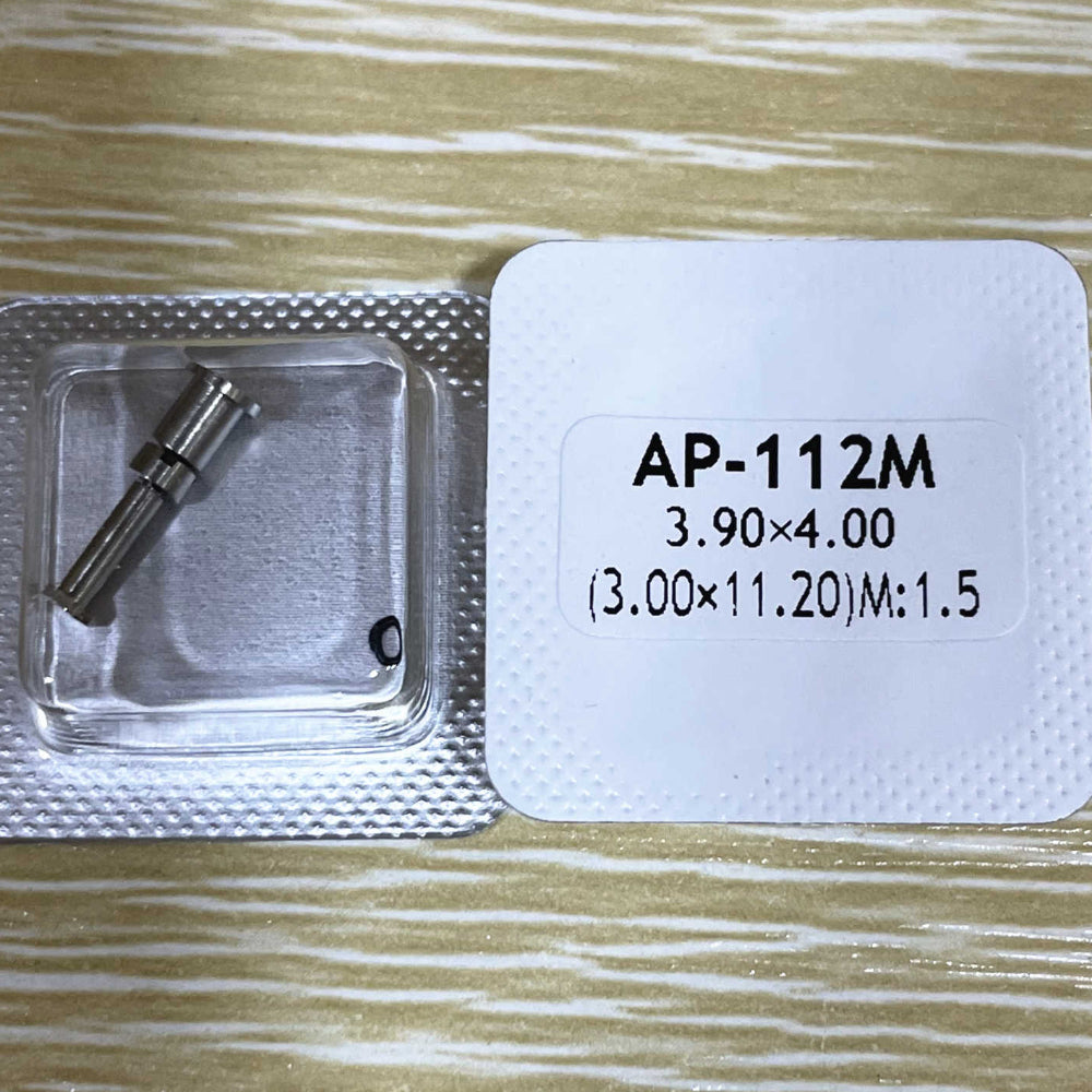 New AP-112M watch case screws, front and back cover, durable replacement for AP watch repairs.