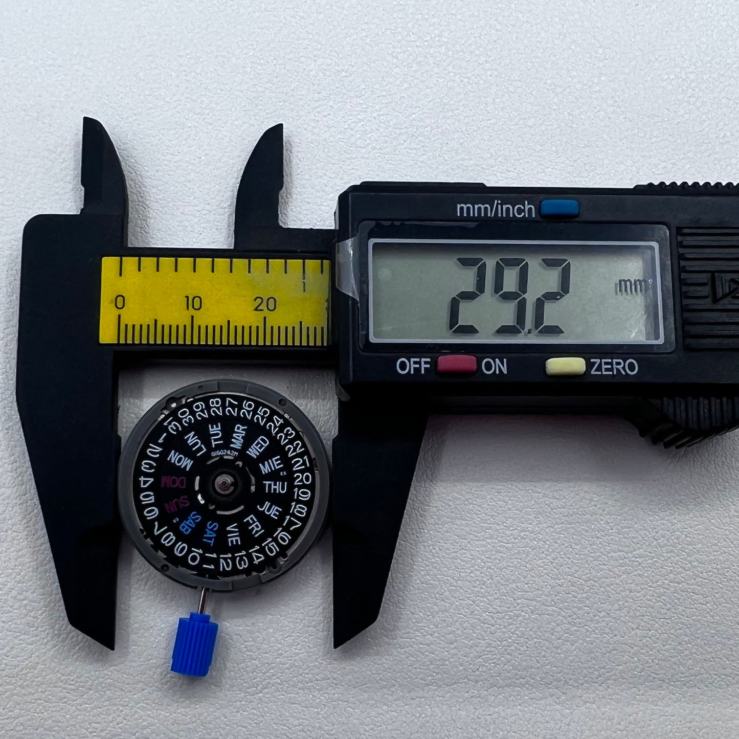 Seiko NH36 NH36A Movement Black Disk Week English font Crown@3.8