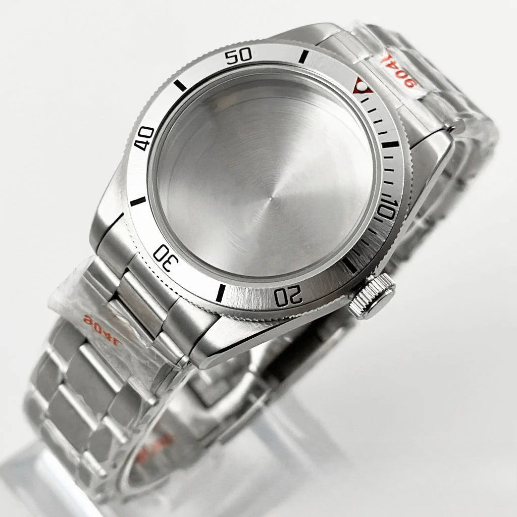 39MM Bezel Domed Sapphire Crystal Case for NH34 NH35 NH36 NH38 ETA 2824 PT5000