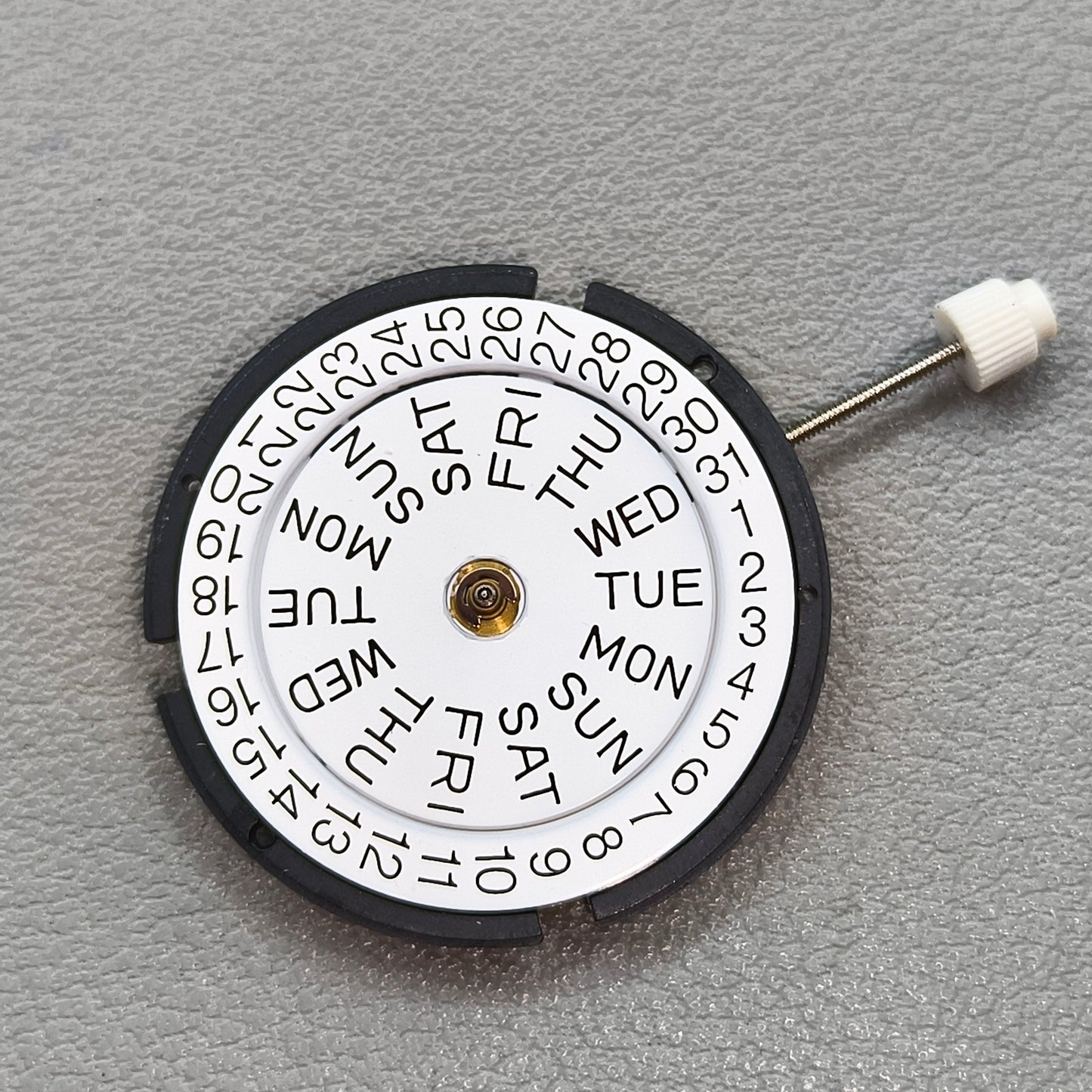 Swiss ISA 317 Double Calendar 3 Hands Quartz Movement