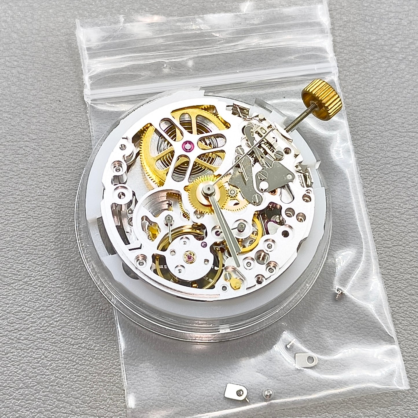 Silver Dandong 4130 Hollow Automatic Mechanical Movement #SL4802