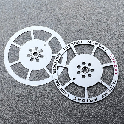 2 PIECES Week Dial Date@12 for Japan Miyota 8285 Movement