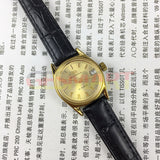 Round Case Golden Nail Single Calendar Seagull Manual Mechanical Ladies Watch