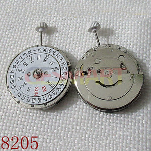 8205 2813 Automatic Mechanical Movement Silver 2813 Date Day English Chinese