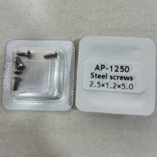 2 x 1,2 x 5 mm AP-Uhrengehäuse-Rückdeckelschrauben für Audemars Piguet-Uhrenteil