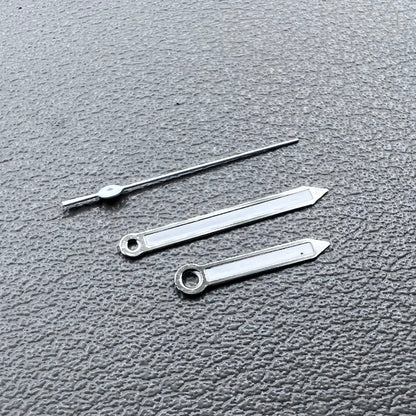 2 Sets/Pack Silver Trim Lume Watch Hands for Miyota 2035 Movement