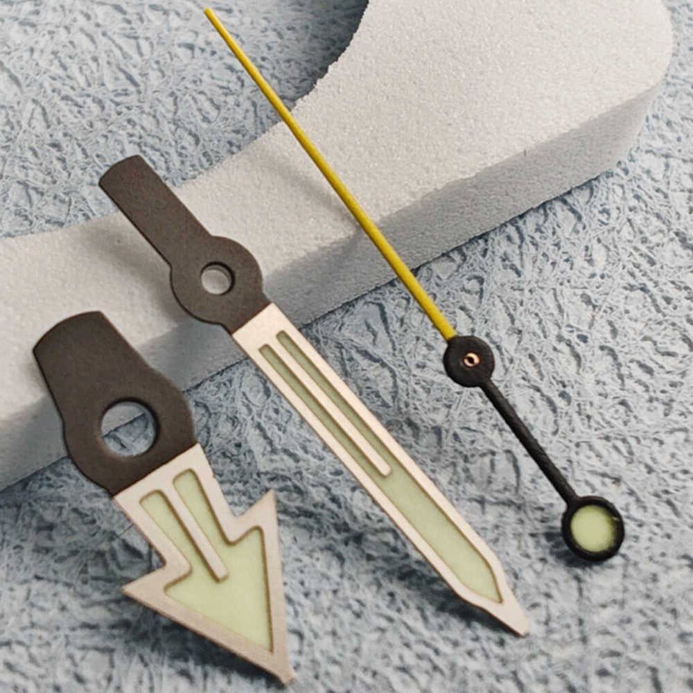 Matted C3 Lume yellow second hand for Tuna SKX007, NH35/36, NH70/72 watches.