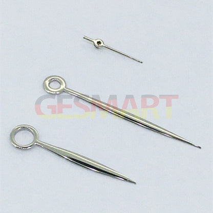 Long silver polished watch hands for ST3600/ST3620/ETA6497/6498 mechanical watch movements.