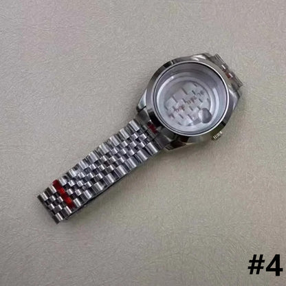 40mm Cyclops Lens Stainless Steel Watch Case & Band Set Fit for 8285 Movement