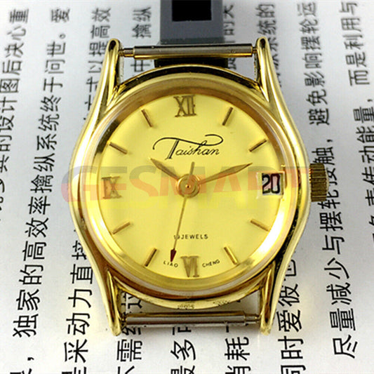 TAISHAN 26mm manual mechanical lady watch with 19 jewels, Roman numerals, and single calendar display.