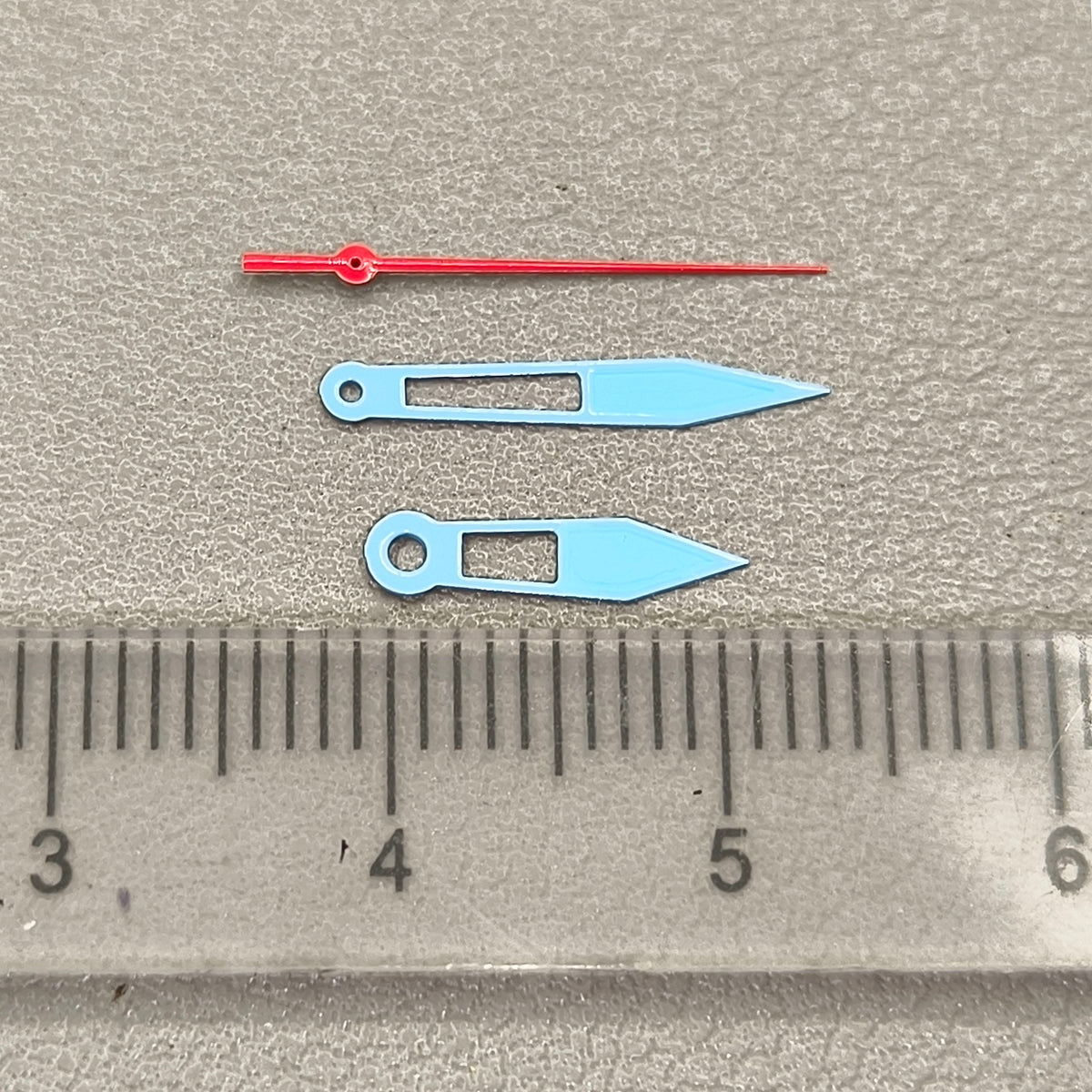 2 Sets Light Blue Hollow Arrow Shape Watch Hands for Ronda 515 Quartz Movement