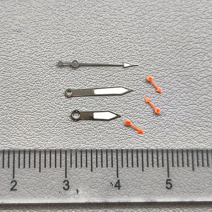 2 Sets Orange Small Second Hand Watch Hands for Miyota OS10 OS20 OS60 OS80