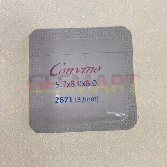 Blue polished no-lume watch hands for ETA2671 movement, precise fit for repair and customization.