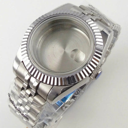 36mm 39mm Flat Sapphire Glass Watch Case Fit Datejust NH35 NH36 ETA 2824 PT5000
