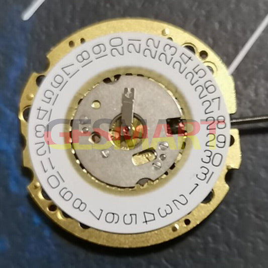 Mouvement de montre à quartz doré Ronda 705, fabrication suisse, date à 3 heures, pièce de réparation