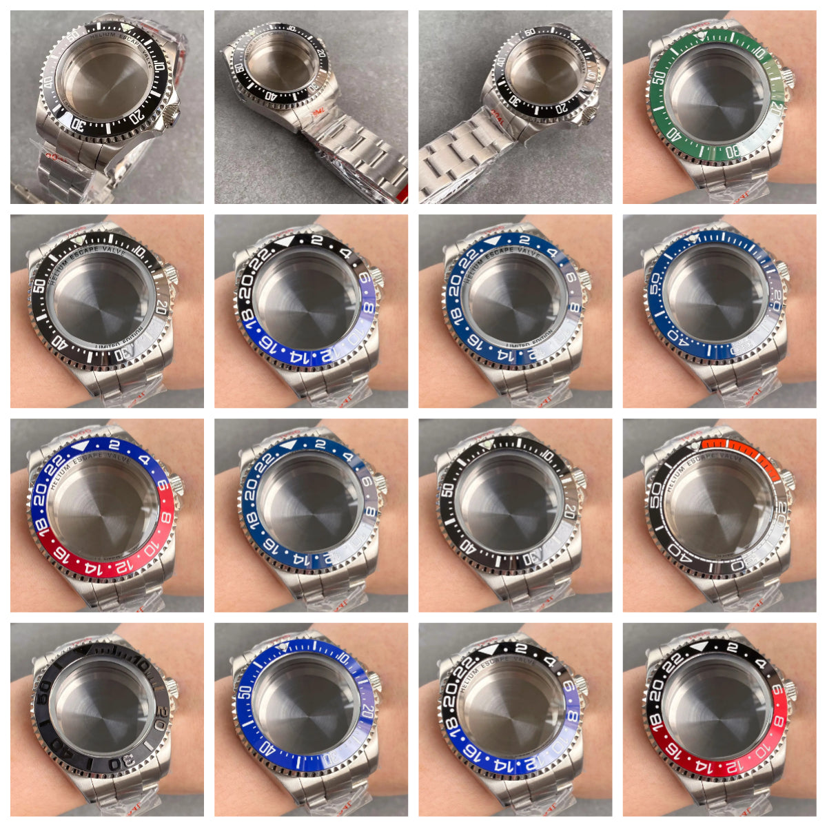 43mm Watch Case with Sapphire Fit DEEP Sea Homage for NH34/35/36 ETA 2824 2836