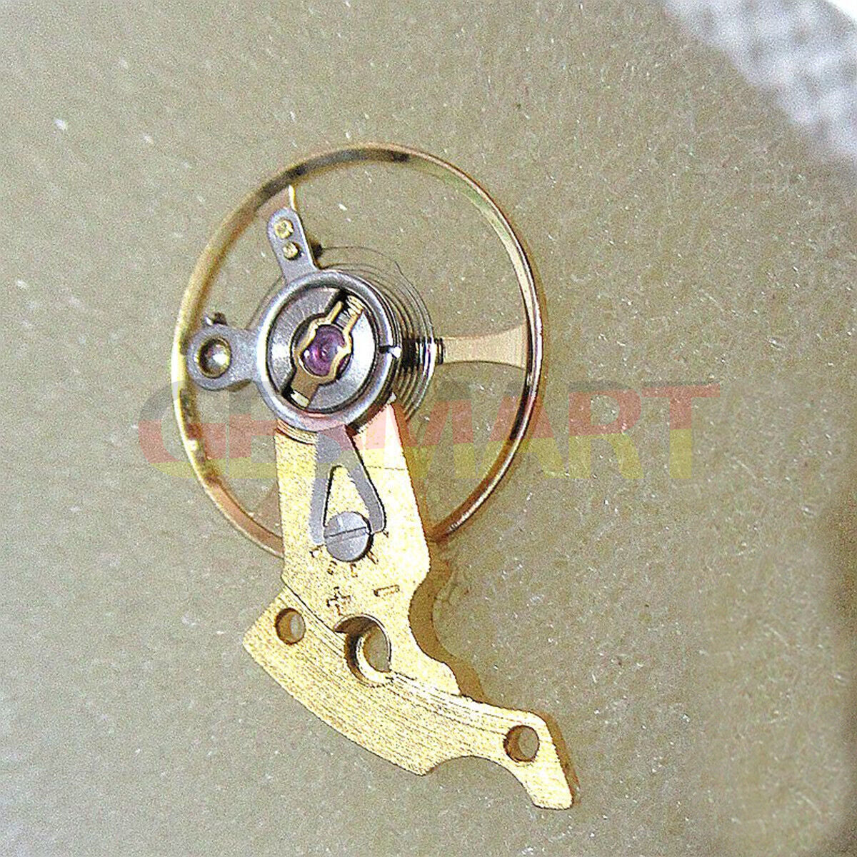 Golden balance wheel with splint for SHANGHAI 2824 2836 2834 watch movement, precise timing part.