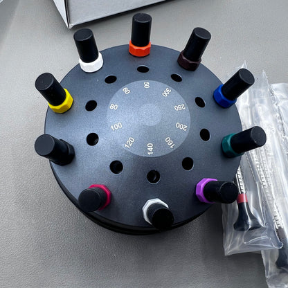 Swiss Bergeon 7965-S10 Set Of 10 Screwdrivers With Rotating Stand