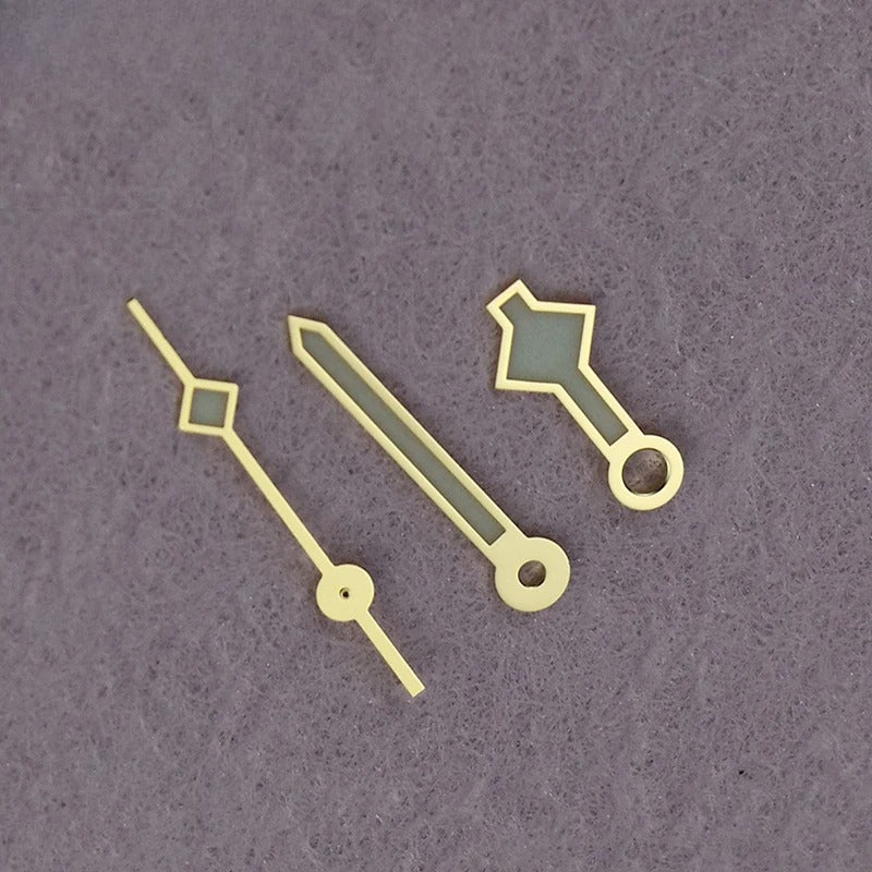 Watch Hands Snowflake Hands For NH35 NH36 7S26 7S36 Blue lume 8*12.5mm