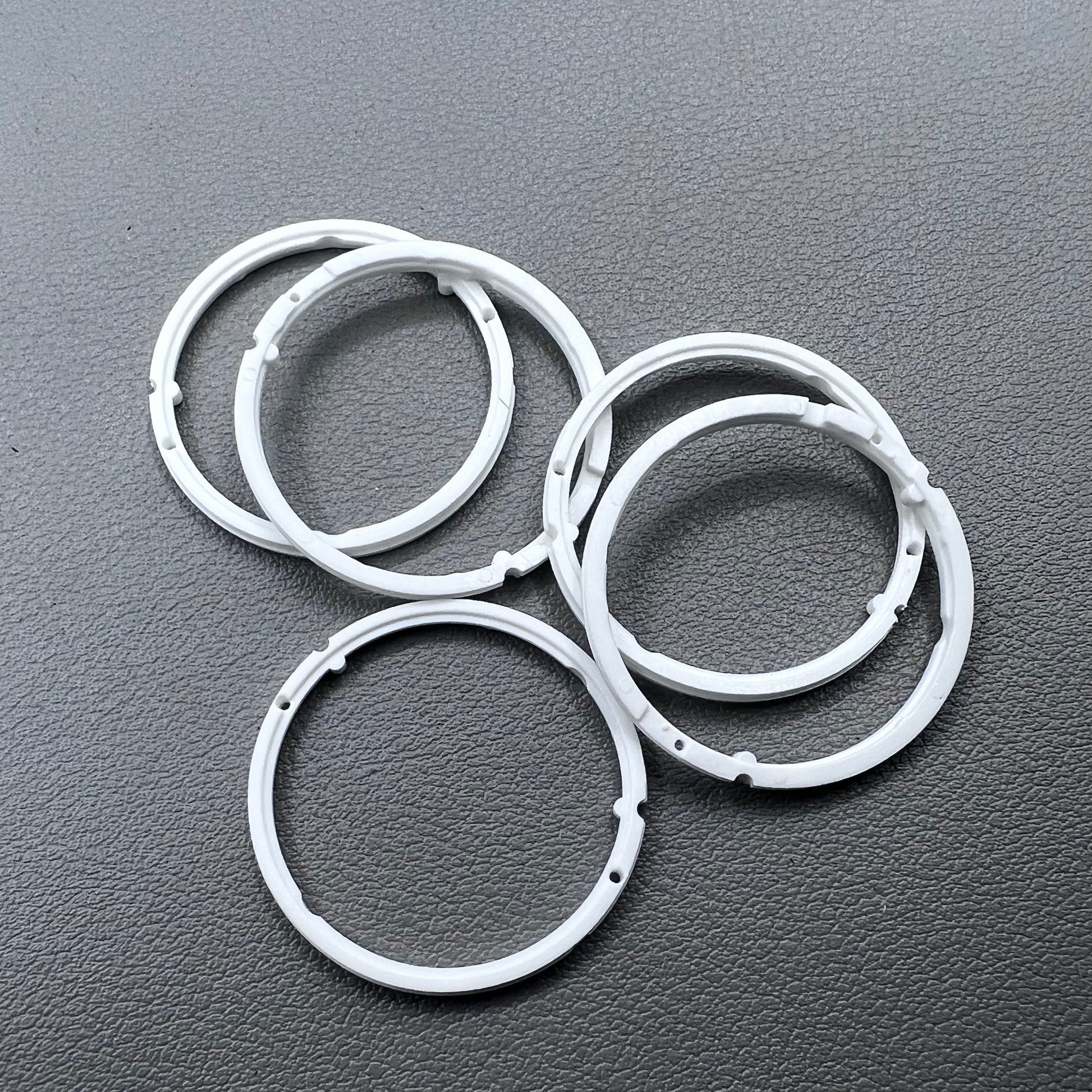 Set of 5 watch case mount spacer rings compatible with ETA 2824 2836 2846 movements for precise fitting.