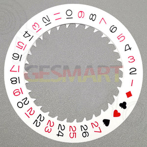 Spade A White Date Disk Wheel for NH36 Movement Date At 3 Watch Part