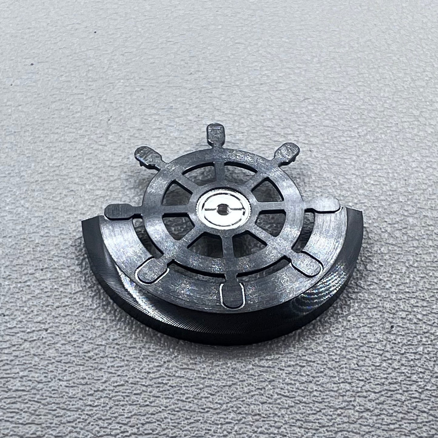 Modified Rudder Rotor Dark Black Oscillating Weight for NH35 NH36 Movement