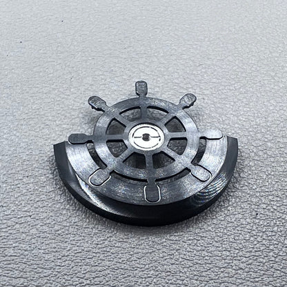 Modified Rudder Rotor Dark Black Oscillating Weight for NH35 NH36 Movement