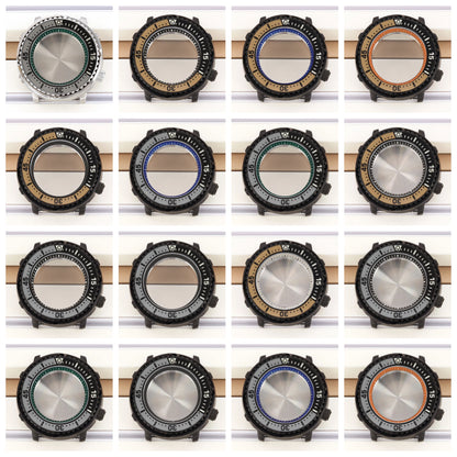 43mm Watch Case Luminous Bezel For Mod Mini Tuna NH35 NH36 NH38 Sapphire Crystal