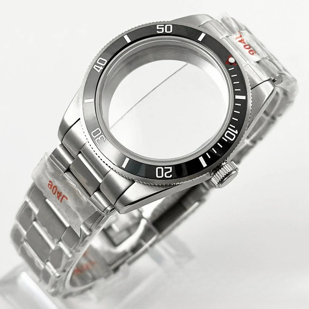 39MM Bezel Domed Sapphire Crystal Case for NH34 NH35 NH36 NH38 ETA 2824 PT5000