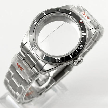 39MM Bezel Domed Sapphire Crystal Case for NH34 NH35 NH36 NH38 ETA 2824 PT5000