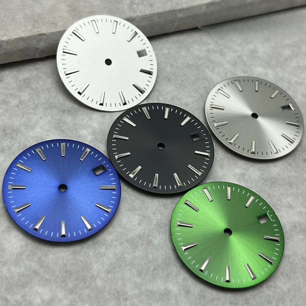 28.5mm Watch Dial Stripes Sunburst Simple For NH35/36/4R/7S Movement Modified